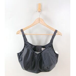 Lunaire Sports Bra Womens 48DD Black CoolMax High Impact Performance
